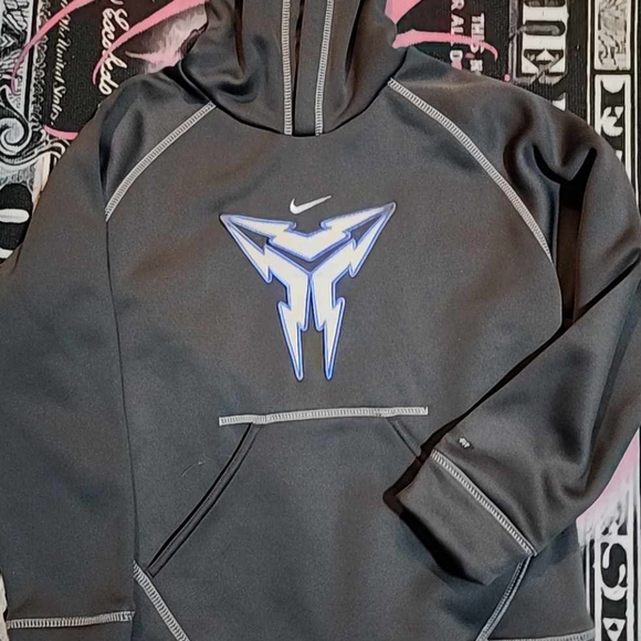 Nike Kobe Bryant Hoodie Size Boys sm. 8 Dri Fit Bl gr blu,Hooded Sweatshirt Rare - Picture 3 of 3